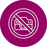 No Camera Vector Icon