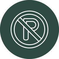 No Parking Vector Icon