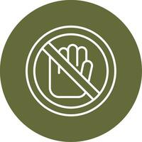 No Touch Vector Icon