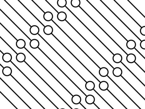 Circle and Lines Motifs Pattern, can use for Background, Fashion, Fabric, Textile, Wallpaper, Cover, Tile, Carpet Pattern, Wrapping and or for Graphic Design Element. Vector Illustration