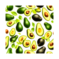 Avocado slices  Generative Ai png