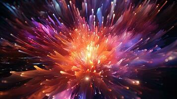 radiant modern color fusion, digital art illustration, Generative AI photo