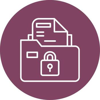 Secure Folder Vector Icon