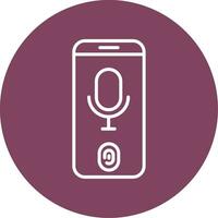 Voice Recognition Vector Icon