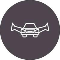 Flying Car Vector Icon