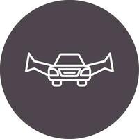 Flying Car Vector Icon