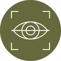 icono de vector de exploración ocular