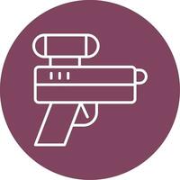 icono de vector de pistola láser