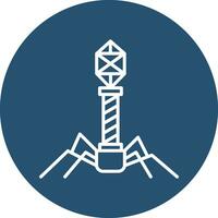 Bacteriophage Vector Icon