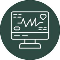 Electrocardiogram Vector Icon