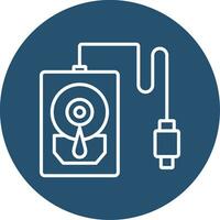 Hard Disk Vector Icon