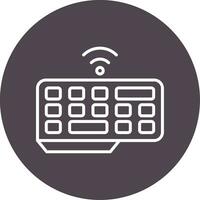 Wireless Keyboard Vector Icon