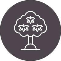 icono de vector de hoja de arce