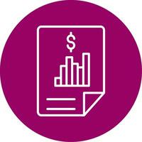 Financial Report Vector Icon