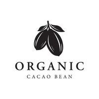 orgánico chocolate o cacao Fruta logo modelo diseño aislado antecedentes. vector