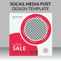 digital marketing social media post design template for grow your online business vector