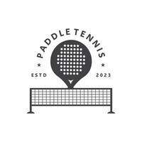 Padel Tennis Vector Illustration Icon