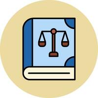 Law Book Vector Icon