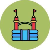 Bouncy Castle Vector Icon