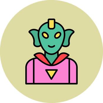 icono de vector alienígena
