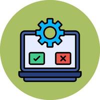 icono de vector de prueba