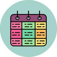 Timetable Vector Icon