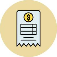 Bill Vector Icon