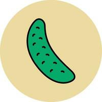 icono de vector de pepino