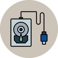 Hard Disk Vector Icon