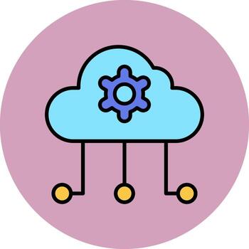 Cloud Computing Vector Icon