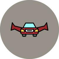 icono de vector de coche volador