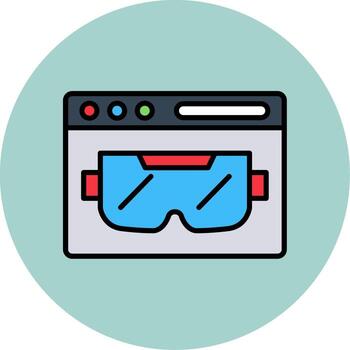 icono de vector de navegador