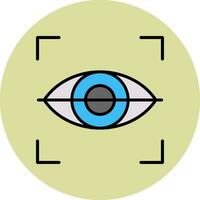 icono de vector de exploración ocular