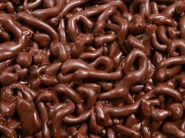 background of chocolate candy, texture photo