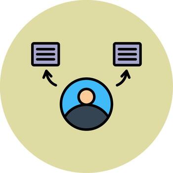 natural idioma Procesando vector icono