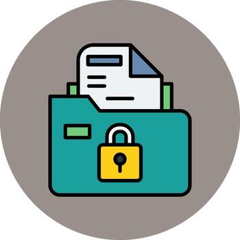 Secure Folder Vector Icon