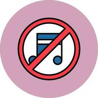 No Music Vector Icon