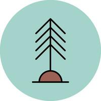 icono de vector de árbol de pino