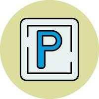 Parking Sign Vector Icon