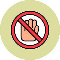 No Touch Vector Icon