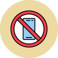 No Phone Vector Icon