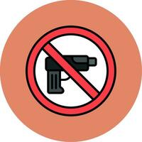 No Weapons Vector Icon