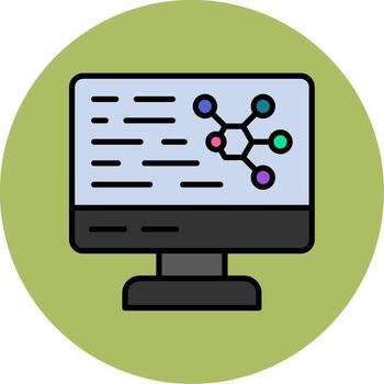 icono de vector de computadora