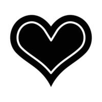 Heart Vector Glyph Icon For Personal And Commercial Use.