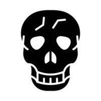 Skull Vector Glyph Icon For Personal And Commercial Use.