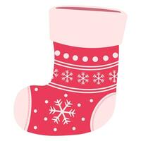 Christmas socks isolated on white vector