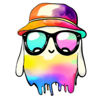 fantasma linda hip hop sombrero ai generativo png