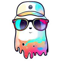 Ghost Cute Hiphop hat AI Generative png