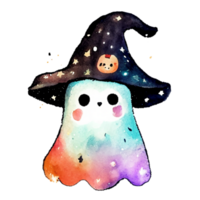 Ghost witch hat AI Generative png