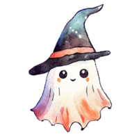 fantasma strega cappello ai generativo png